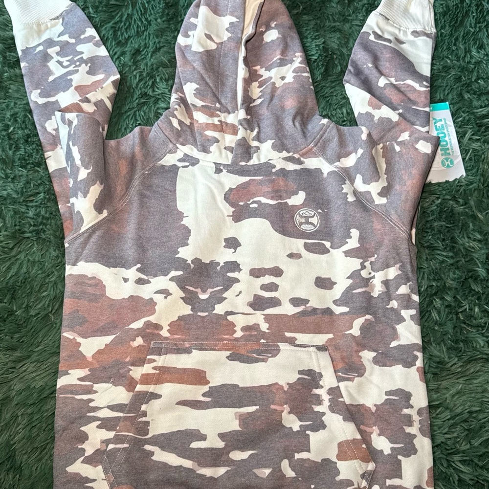 Hooey Camouflage Patterned Hoodie